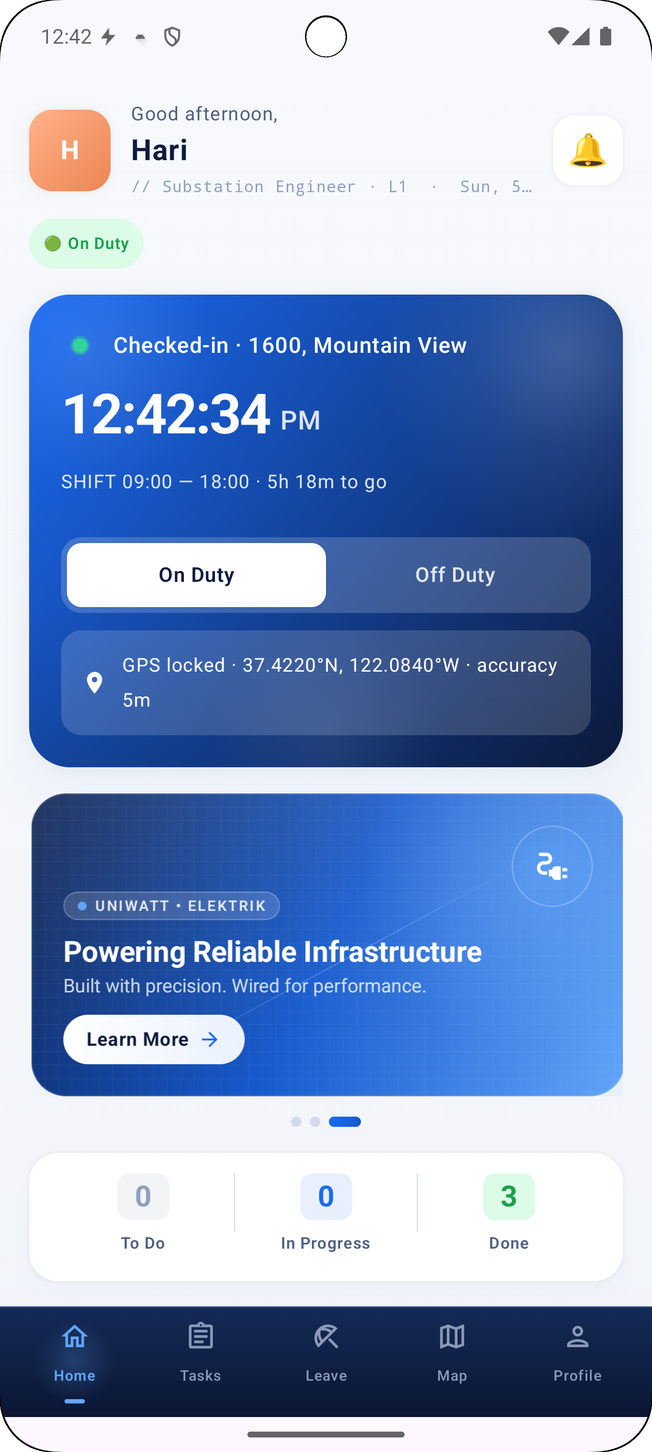 UniWatt Screenshot 1